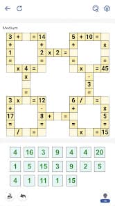 Math Puzzle Games - Cross Math